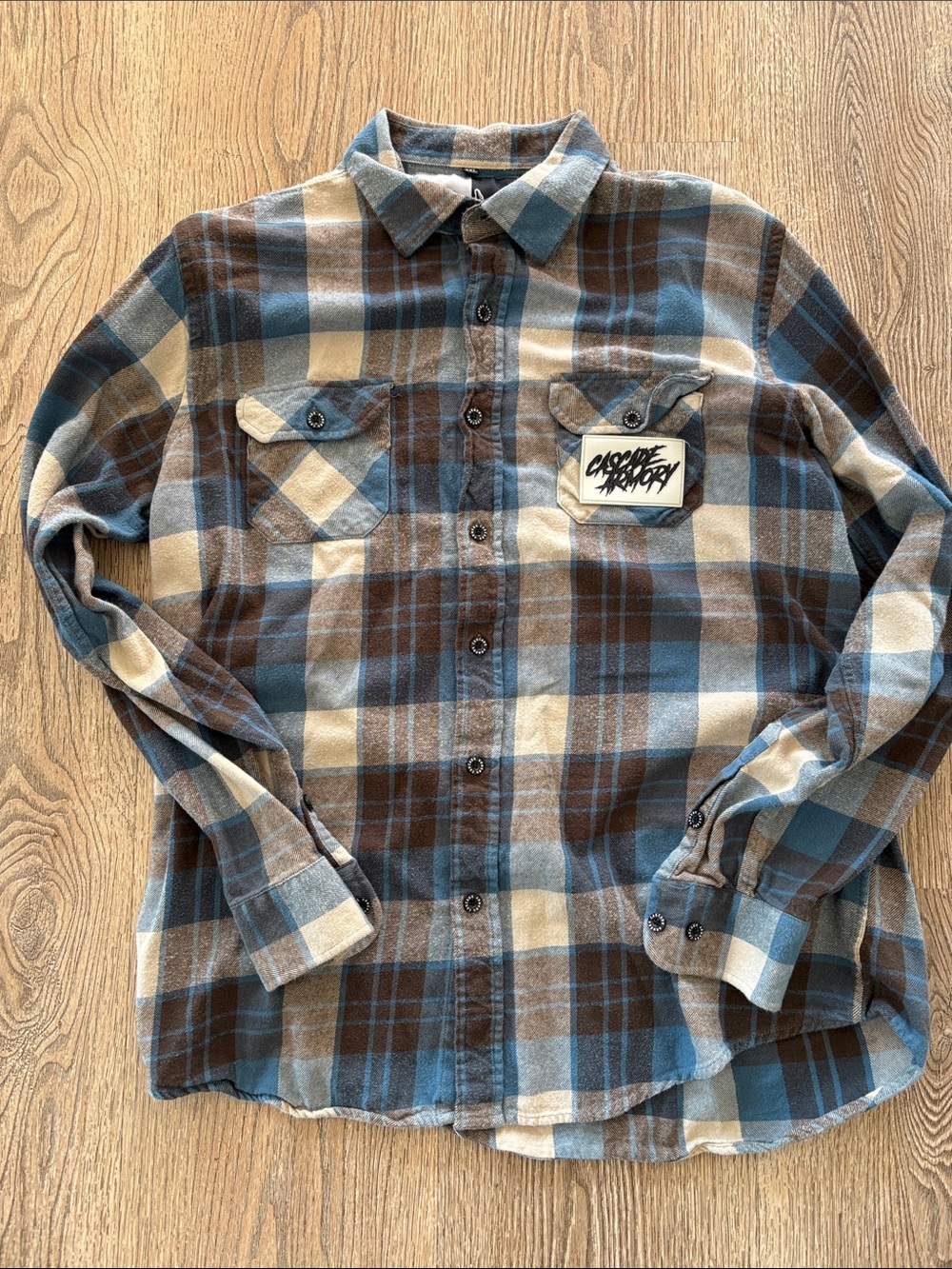 Cascade Armory - The Galveston Flannel - Glacier XXL